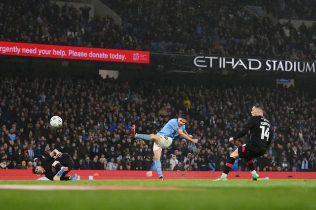 【足总杯】哈兰德2场8球！曼城6比0伯恩利晋级4强