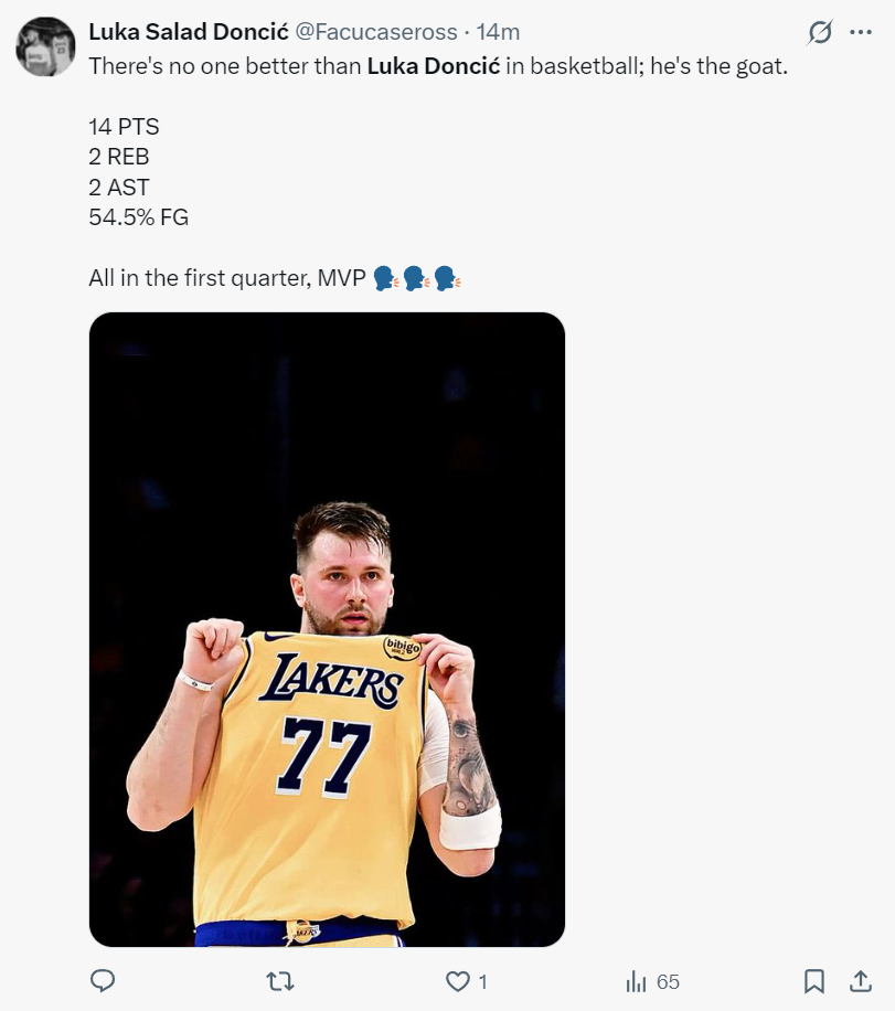 开云体育-拒投空位三分遭名嘴吐槽!东契奇在场-17湖人最差 32+11+8仍罪人